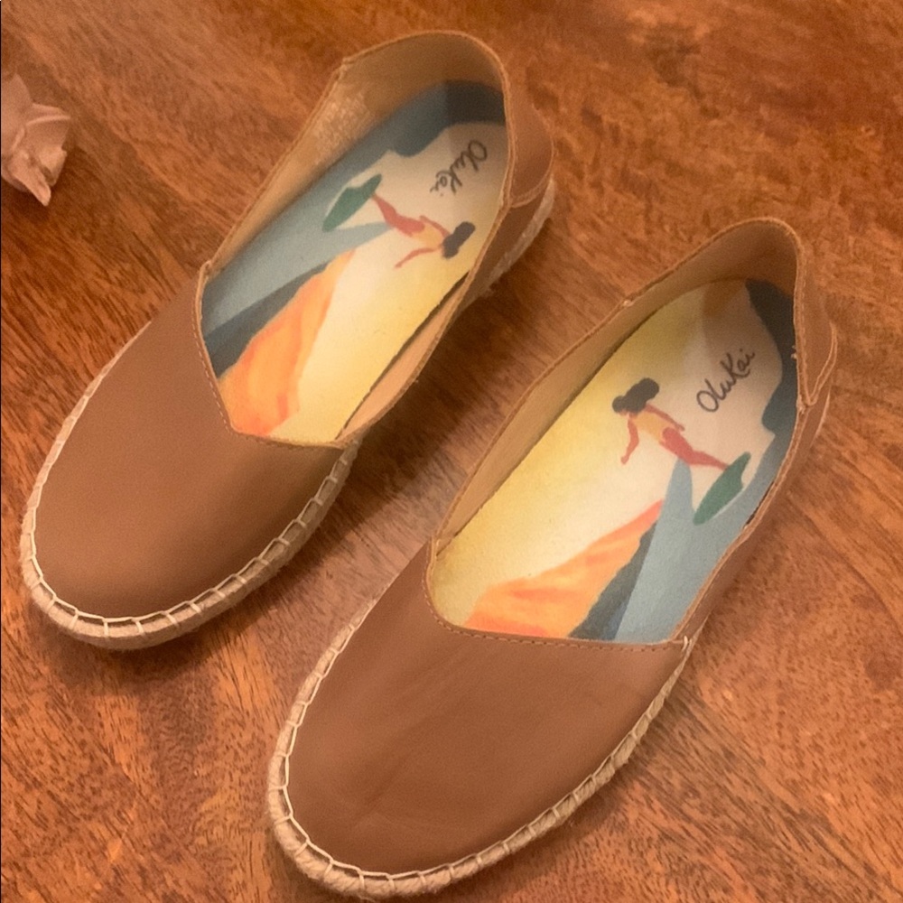 Chloe Brown Espadrille Flats